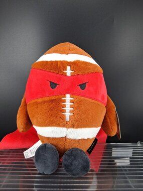 FAO Schwarz Heroes Of The Game Plush Football Toy 12" Brown & Red